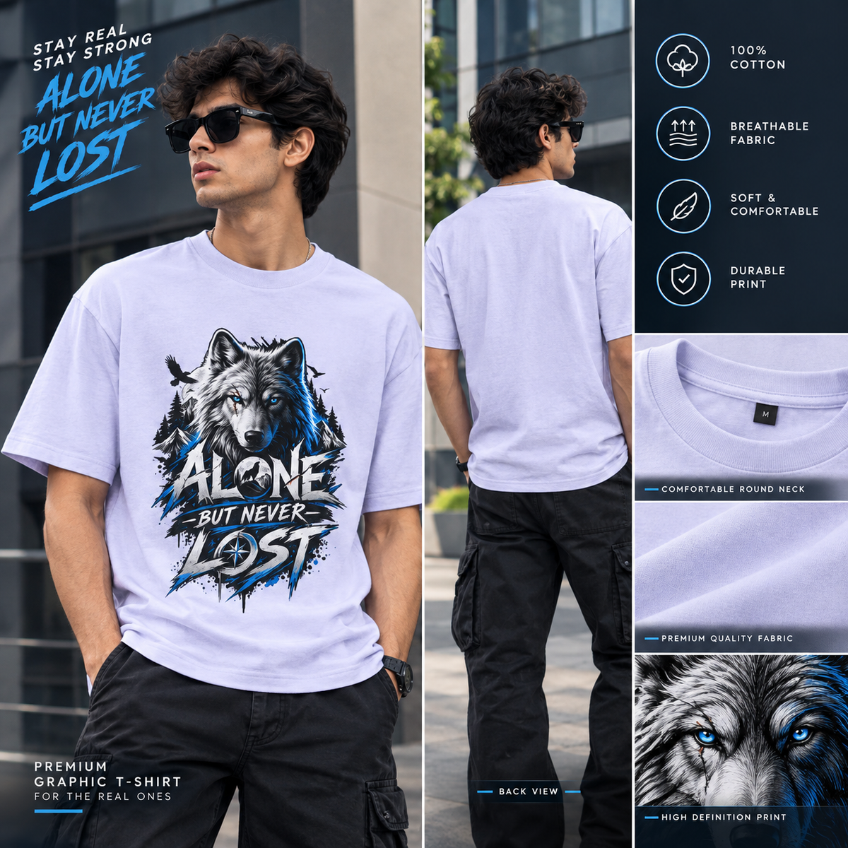 Oversized  "Alone But Never Lost"
