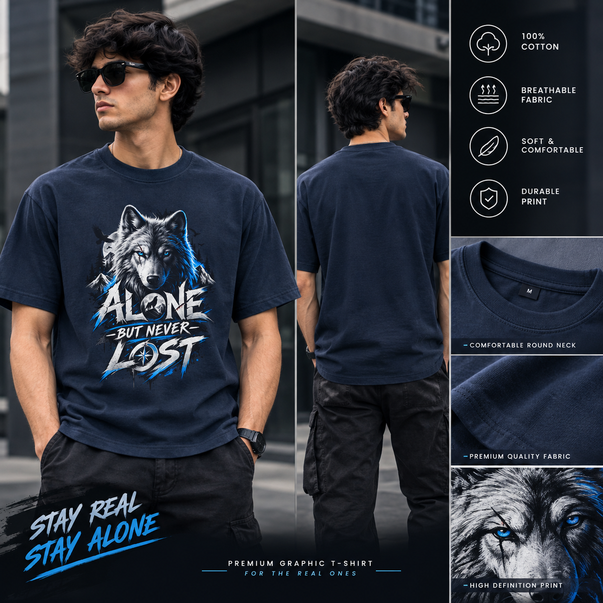 Oversized  "Alone But Never Lost"
